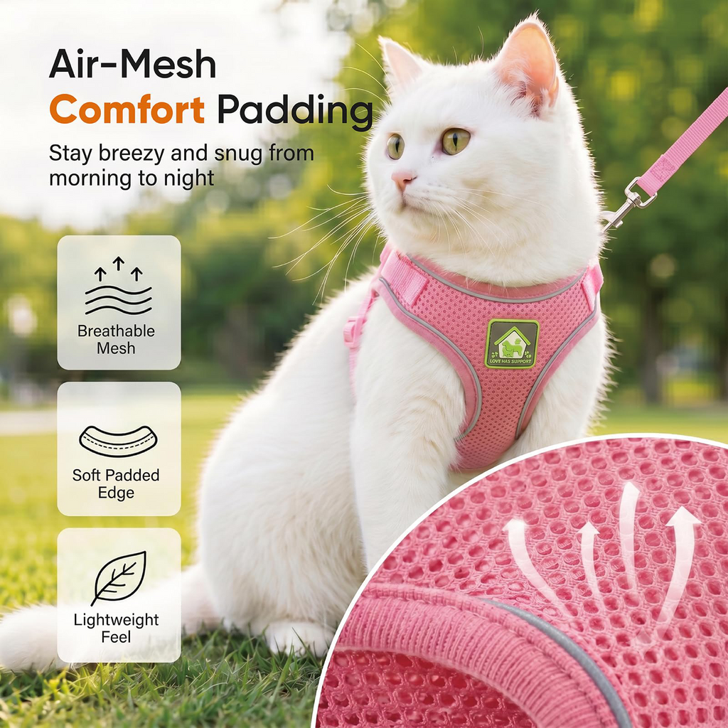 VIVI & BERRY cat harness size and fit guide